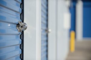 Locked self-storage unit in Vancouver, BC